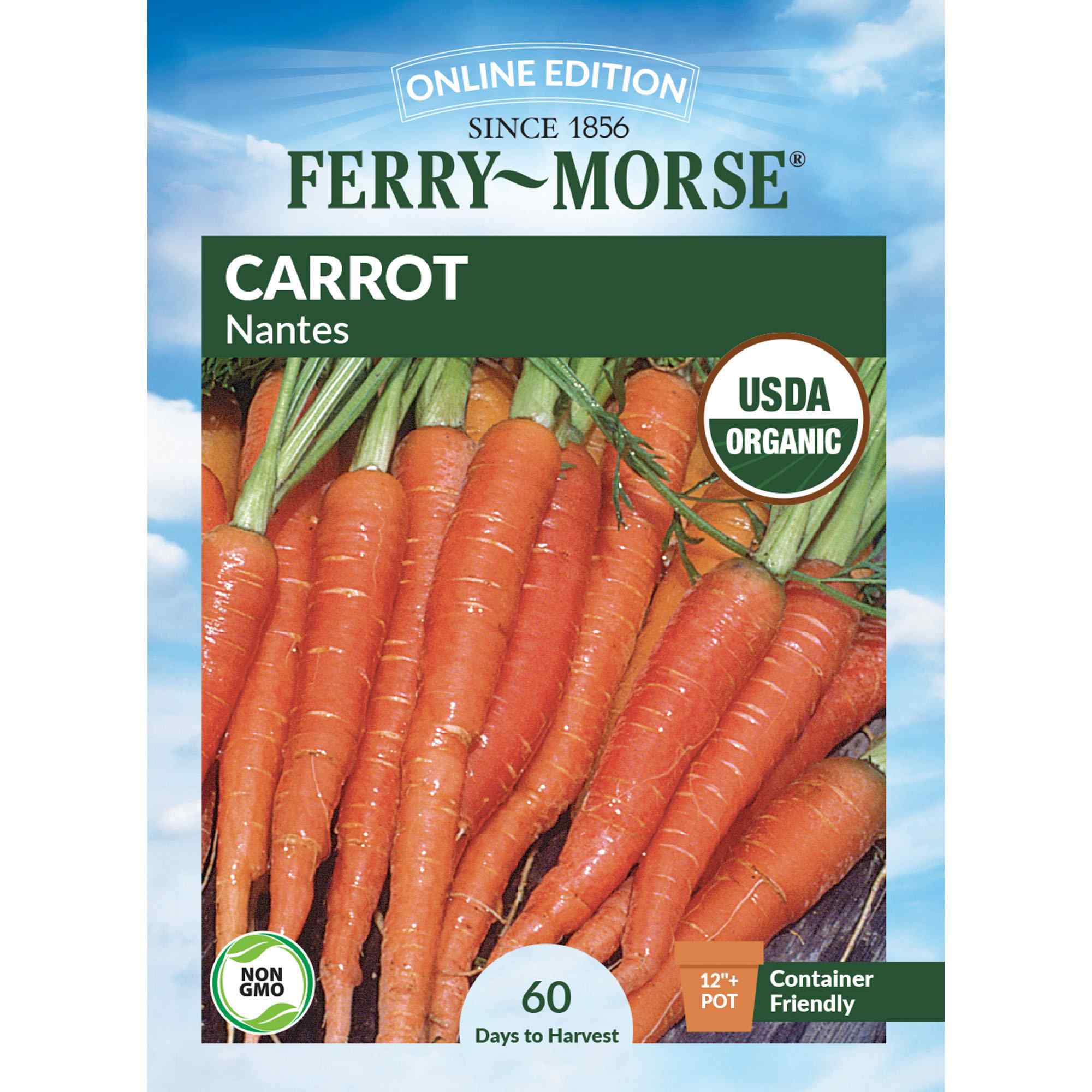 Ferry-Morse carrot nantes seed packet